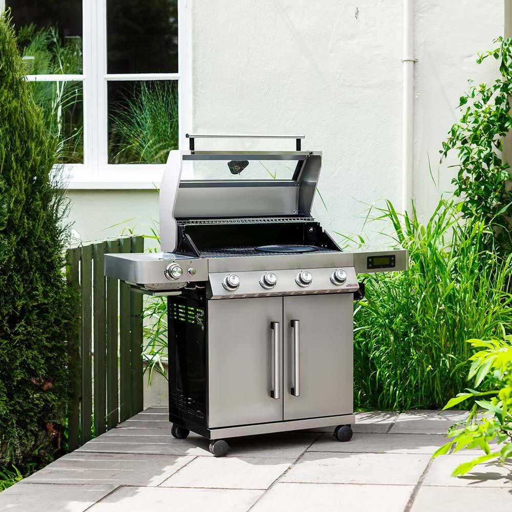Grillstream Gourmet 4 Burner Hybrid Smart Gas BBQ