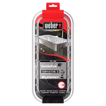 Drip Pans for Weber Smokefire/Summit BBQs 10pk 6498