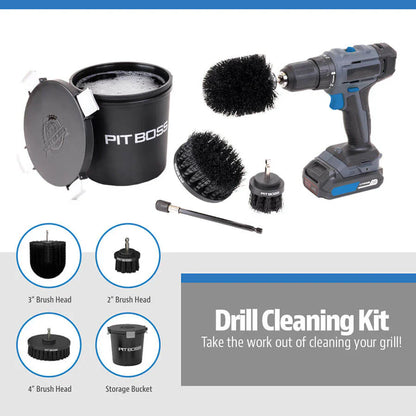 Pit Boss Drill Attachment BBQ Cleaning Kit
