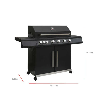 Grillstream Stealth 6 Burner Hybrid Gas Barbecue