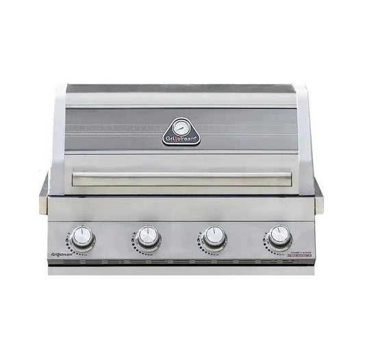 Grillstream Gourmet 4 Burner Built-In Hybrid Gas BBQ with Side Burner