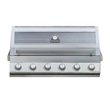 Grillstream Gourmet 6 Burner Built-In Hybrid Gas BBQ with Side Burner