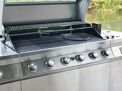 Grillstream Island 6 Burner Hybrid Gas & Charcoal BBQ