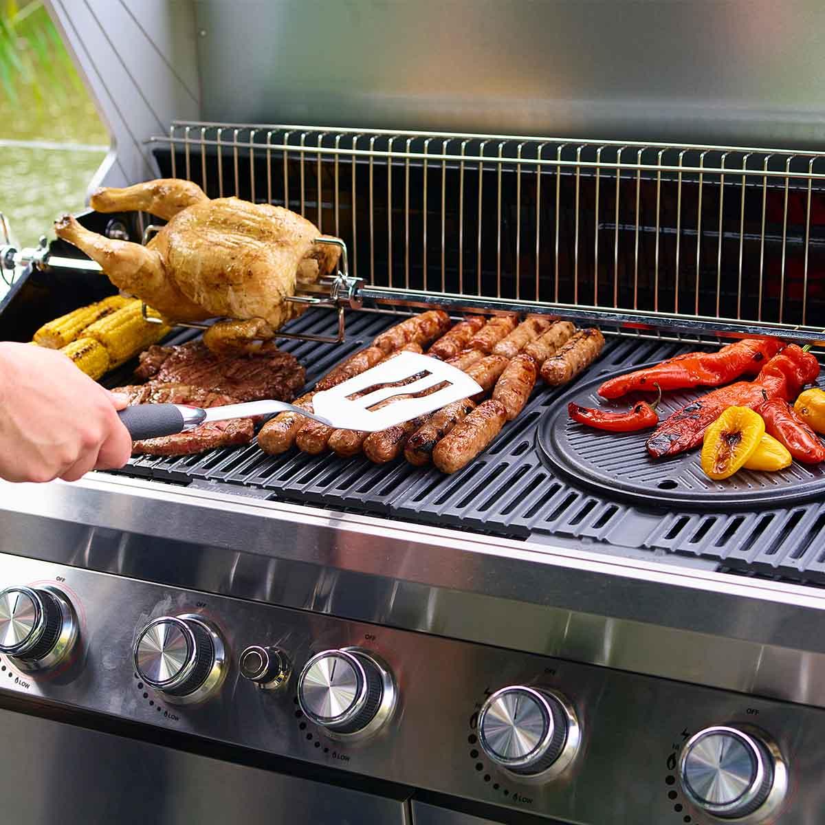 Grillstream Island 6 Burner Hybrid Gas & Charcoal BBQ