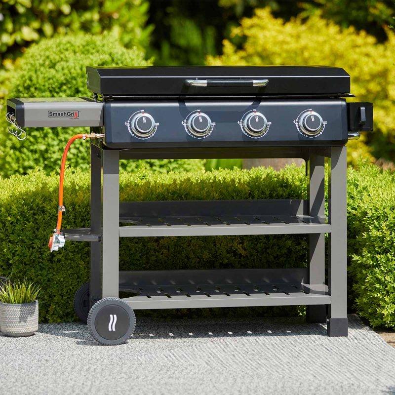 Grillstream SmashGrill 4 Burner Plancha BBQ with Hood