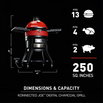 Kamado Joe® Classic Konnected Joe™ Digital Charcoal Grill and Smoker
