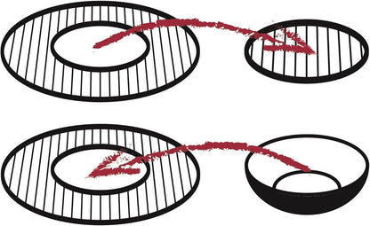 Tepro Cast Iron Wok Inlay for use with 57cm Grid-in-Grid System