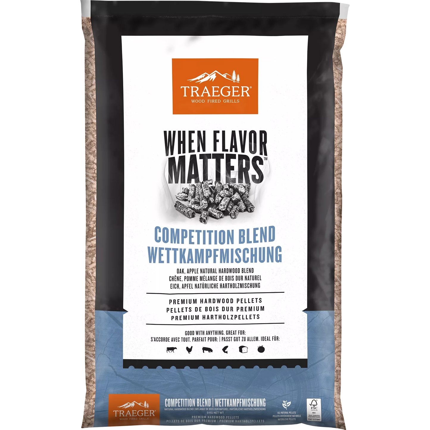 Traeger 9kg Competition Blend Wood Pellets FSC®
